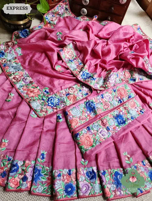 Handcrafted Pure Munga Tussar Silk Saree – Heritage Weave & Natural Sheen